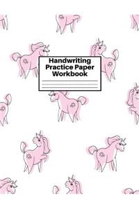 Handwriting Practice Paper Workbook