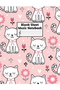 Blank Sheet Music Notebook