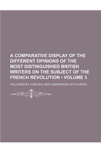 A   Comparative Display of the Different Opinions of the Most Distinguished British Writers on the Subject of the French Revolution (Volume 3); Follow