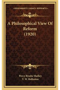 A Philosophical View of Reform (1920)