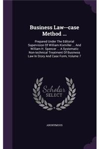 Business Law--Case Method ...