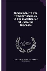 Supplement to the Third Revised Issue of the Classification of Operating Expenses
