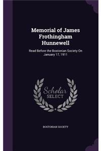 Memorial of James Frothingham Hunnewell