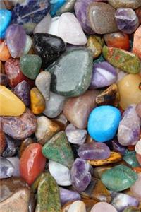 Collection of Colorful Polished Gemstones Journal
