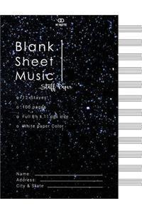 Blank Sheet Music Staff paper