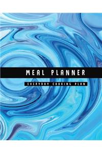 Meal Planner: Everyday Cooking Plan (Large Size Food Diary) - Beautiful Marble Design