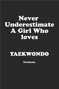 Never Underestimate A Girl Who Loves Taekwondo.