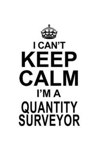 I Can't Keep Calm I'm A Quantity Surveyor