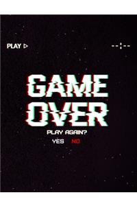 Game Over Play Again Yes No