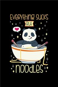 Nudeln Notizbuch Everything Sucks But Noodles