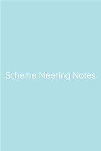 Scheme Meeting Notes Notebook