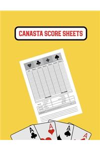 Canasta Score Sheets