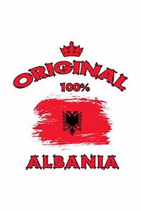 Albanien Flaggen Notizbuch