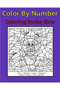 Color By Number Coloring Books Girls