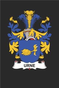 Urne: Urne Coat of Arms and Family Crest Notebook Journal (6 x 9 - 100 pages)