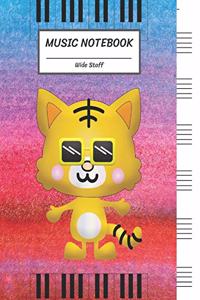 Music Notebook Wide Staff