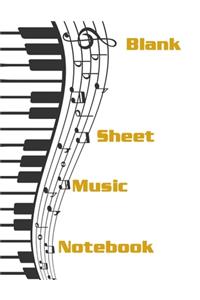 Blank Sheet Music Notebook