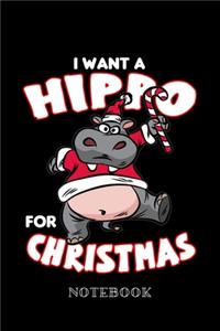 I want a Hippo For Christmas - Notebook