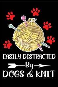 Easily Distracted By Dogs And Knit