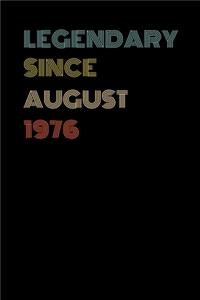 Legendary Since August 1976 - Birthday Gift For 43 Year Old Men and Women Born in August 1976
