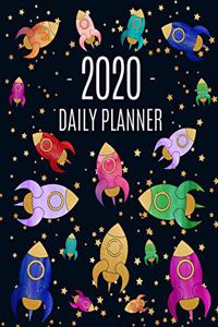 Space Rocket Daily Planner 2020