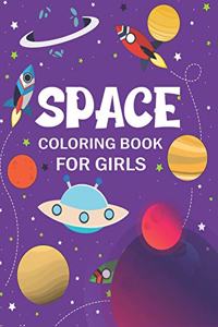 Space Coloring Book for Girls