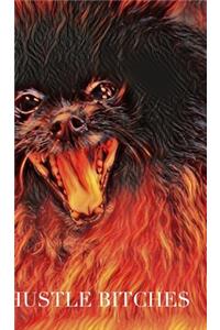 hustle bitches pomerainan creative blank journal