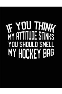 If You Think My Attitude Stinks You Should Smell My Hockey Bag