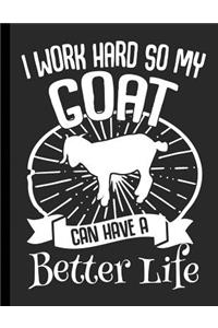 I Work Hard So My Goat Can Have A Better Life