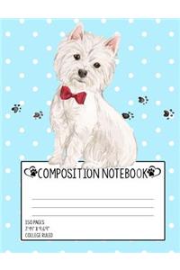 Westie Composition Notebook