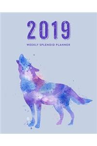 2019 Weekly Splendid Planner, Weekly & Monthly 12 Months, January - December 2019