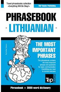 English-Lithuanian phrasebook & 3000-word topical vocabulary