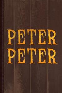 Peter Peter Pumpkin Eater Costume Journal Notebook