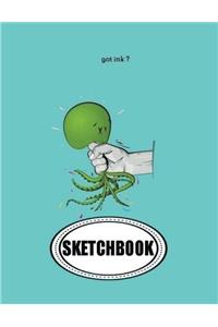 Sketchbook: Got Ink: 120 Pages of 8.5 X 11 Blank Paper for Drawing, Doodling or Sketching (Sketchbooks)