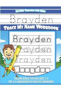 Letter Tracing for Kids Brayden Trace my Name Workbook