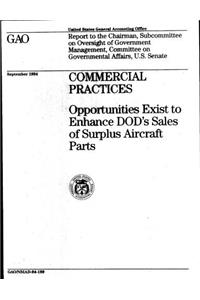 Commercial Practices: Opportunities Exist to Enhance Dod's Sales of Surplus Aircraft Parts