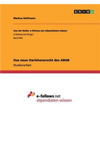 neue Darlehensrecht des ABGB