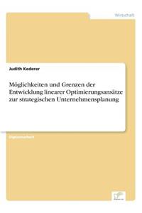 Möglichkeiten und Grenzen der Entwicklung linearer Optimierungsansätze zur strategischen Unternehmensplanung