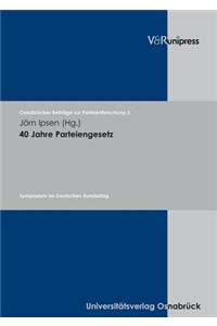 40 Jahre Parteiengesetz