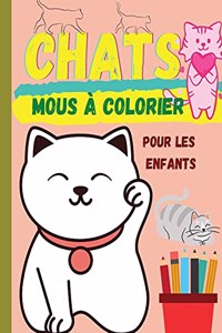 Chats mous à colorier