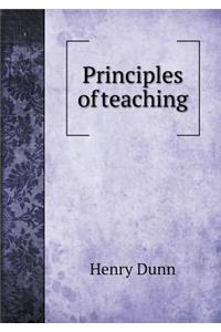 Principles of Teaching