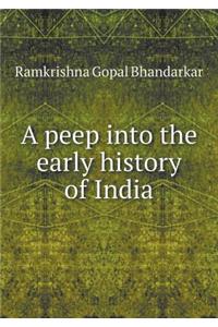 A Peep Into the Early History of India