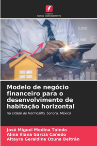 Modelo de negócio financeiro para o desenvolvimento de habitação horizontal
