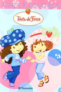 Mira y colorea 2 (Tarta de fresa) (Spanish Edition)