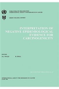 Interpretation of Negative Epidemiological Evidence in Carcinogenicity