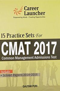 CMAT 15 Practice Sets (Common Management Admission Test) Inclused Solved Papers 2014-2016