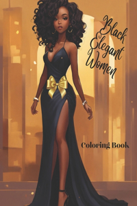 Black Elegant Women Coloring Book
