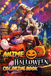 Anime Halloween Coloring Book