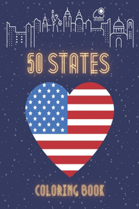50 States Coloring Book