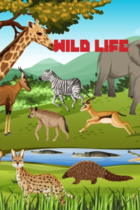 Wild Life: Coloring Book for Age 4-12